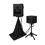 Fotobox Professional von fotobox321halle und mehr auf Stativ mit schnellem Sofortdrucker für Events | Fotobox mieten Halle
